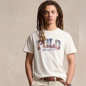 Polo Ralph Lauren
Men's Classic-Fit Plaid-Logo
Jersey T-Shirt